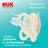 NUK Perfect Match Air Schnuller aus Silikon T0 0–2 Monate Fuchs/Bär, 2 Stück