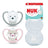 NUK Perfect Match Air Schnuller aus Silikon T3 18–36 Monate Katze/Eisbär, 2 Stück