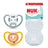 NUK Perfect Match Air Schnuller aus Silikon T2 6–18 Monate Zebra/Löwe, 2 Stück