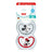 NUK Perfect Match Air Schnuller aus Silikon T1 0–6 Monate Mickey Mouse Rot/Grau, 2 Stück