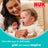 NUK Perfect Match Air Schnuller aus Silikon T1 0–6 Monate Mickey Mouse Rot/Grau, 2 Stück