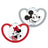 NUK Perfect Match Air Schnuller aus Silikon T3 18–36 Monate Mickey Mouse Rot/Grau, 2 Stück