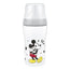 NUK Perfect Match Babyflasche 260 ml, Sauger M, ab 3 Monaten, Mickey Mouse, grau