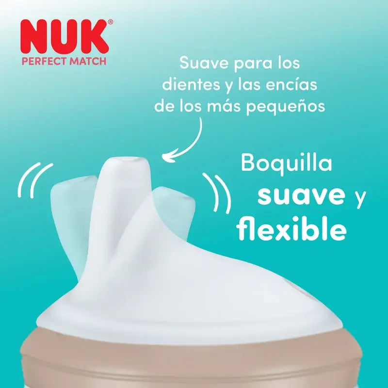 NUK Perfect Match Lernflasche 150 ml ab 6 Monaten Nacht Koala Blau