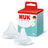 NUK Perfect Match Silikon-Sauger, Durchfluss S, 0m+, 2 Stück