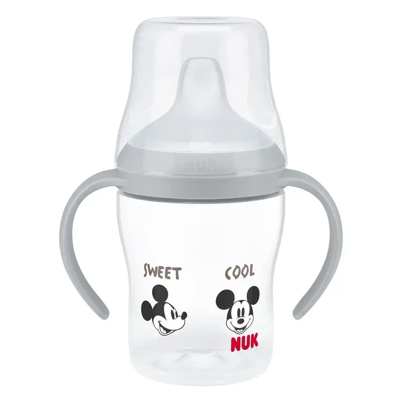 NUK Perfect Match Lernflasche 150 ml ab 6 Monaten Mickey Mouse Grau