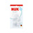 NUK Sauger First Choice+ S 0–6 Monate, Silikon, 2 Stück