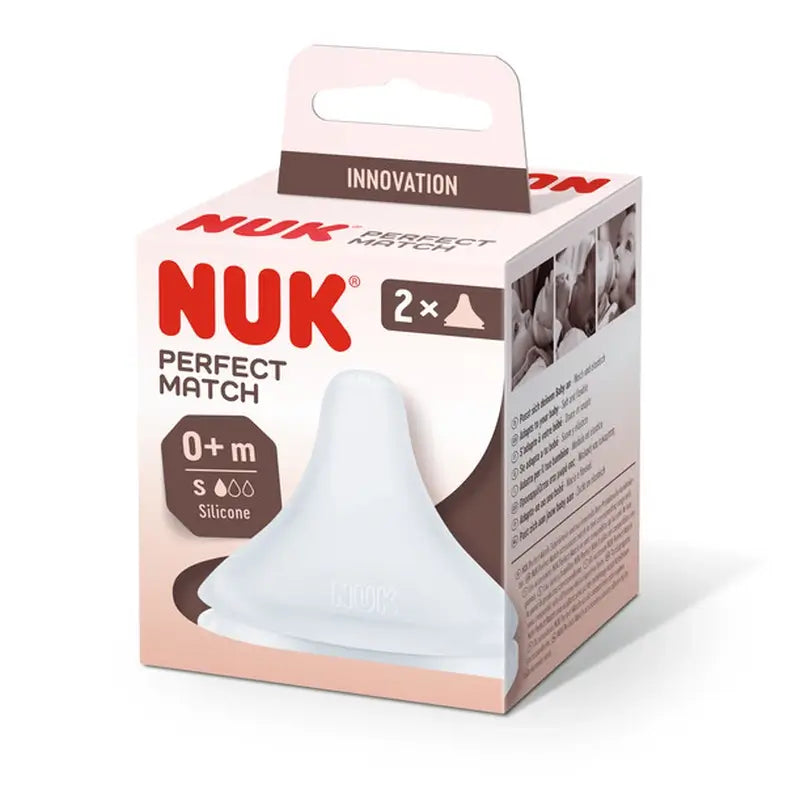 Nuk Nippel Perfect Match Silikon Nippel S Flow 0M+ , 2 Stück