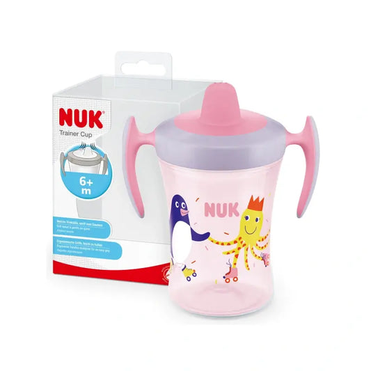 Nuk Trainer Cup Trinklernbecher ab 6 Monaten, rosa, 230 ml