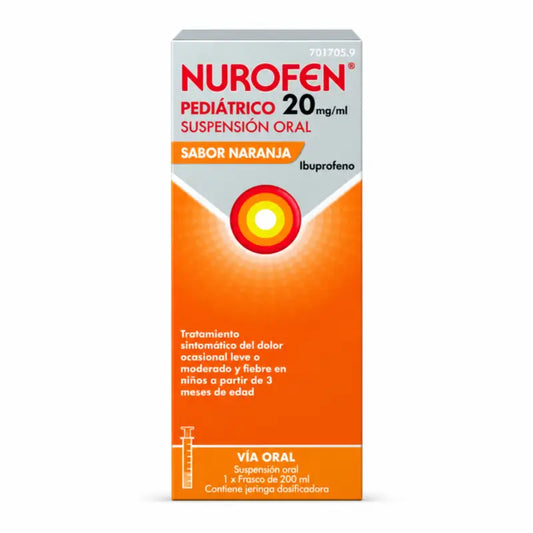 Nurofen Kindersuspension 20 mg/ml zum Einnehmen Orange, 200 ml