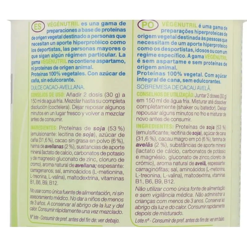 Nutergia Vegenutril Kakao Haselnuss 300Gr Topf
