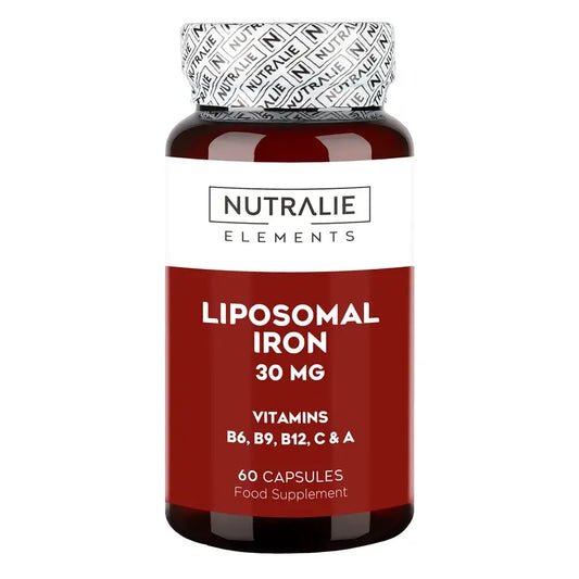 Nutralie Liposomales Eisen 30Mg + B6 + B12 Müdigkeit & Erschöpfung, 60 Kapseln