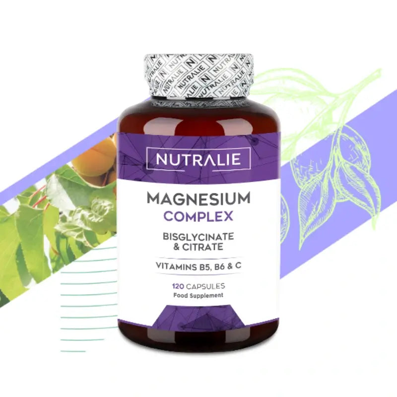 Nutralie Magnesium-Komplex mit Bisglycinat und Citrat, 120 Kapseln