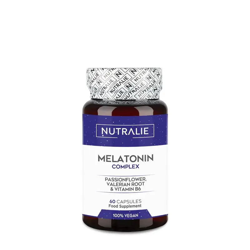 Nutralie Melathionin mit Passionsblume + B6 und Baldrianwurzel, 60 Kapseln