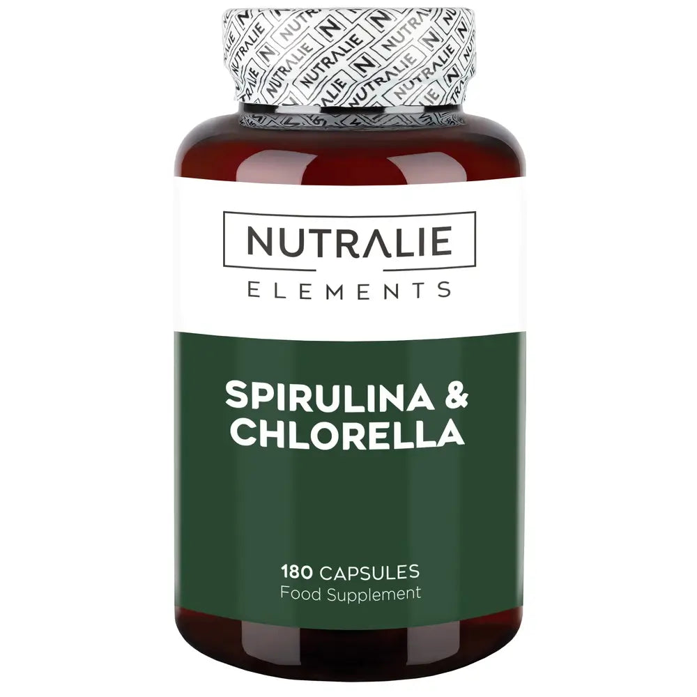Nutralie Spirulina & Chlorella Energie & Kraft 1800Mg , 180 Kapseln