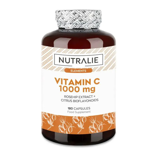 Nutralie Vitamin C 1000Mg mit Rosa Canina Antioxidans, 180 Kapseln