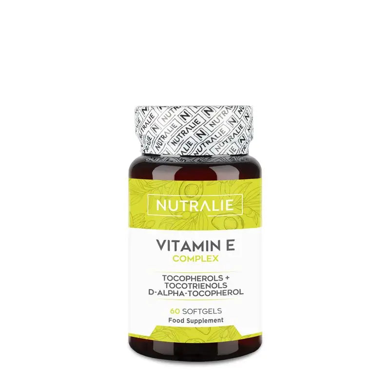 Nutralie Vitamin E-Komplex mit Tocotrienolen und Tocopherolen, 60 Kapseln
