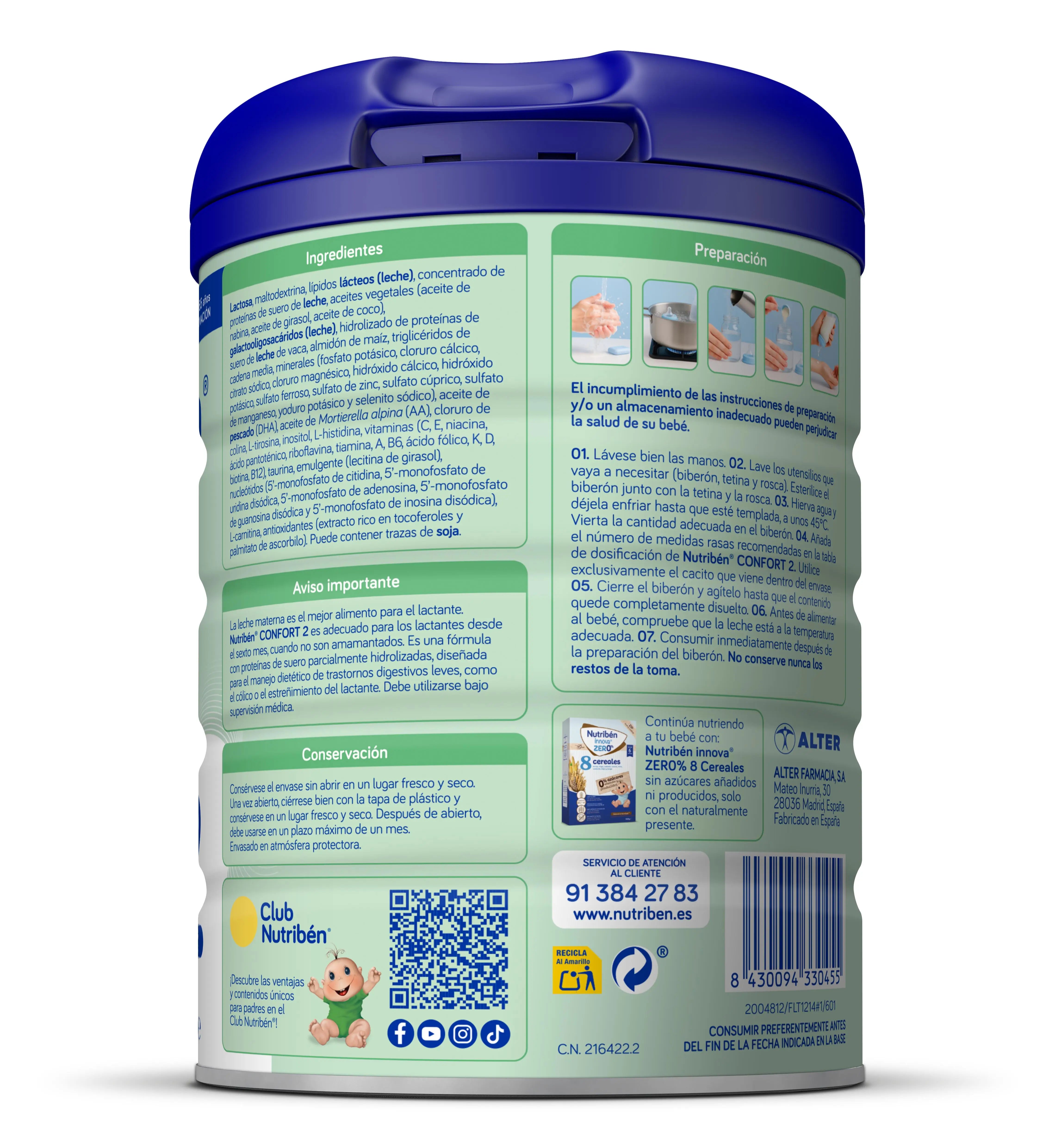 Nutribén Confort 2 Milchfortsetzung, 800 g
