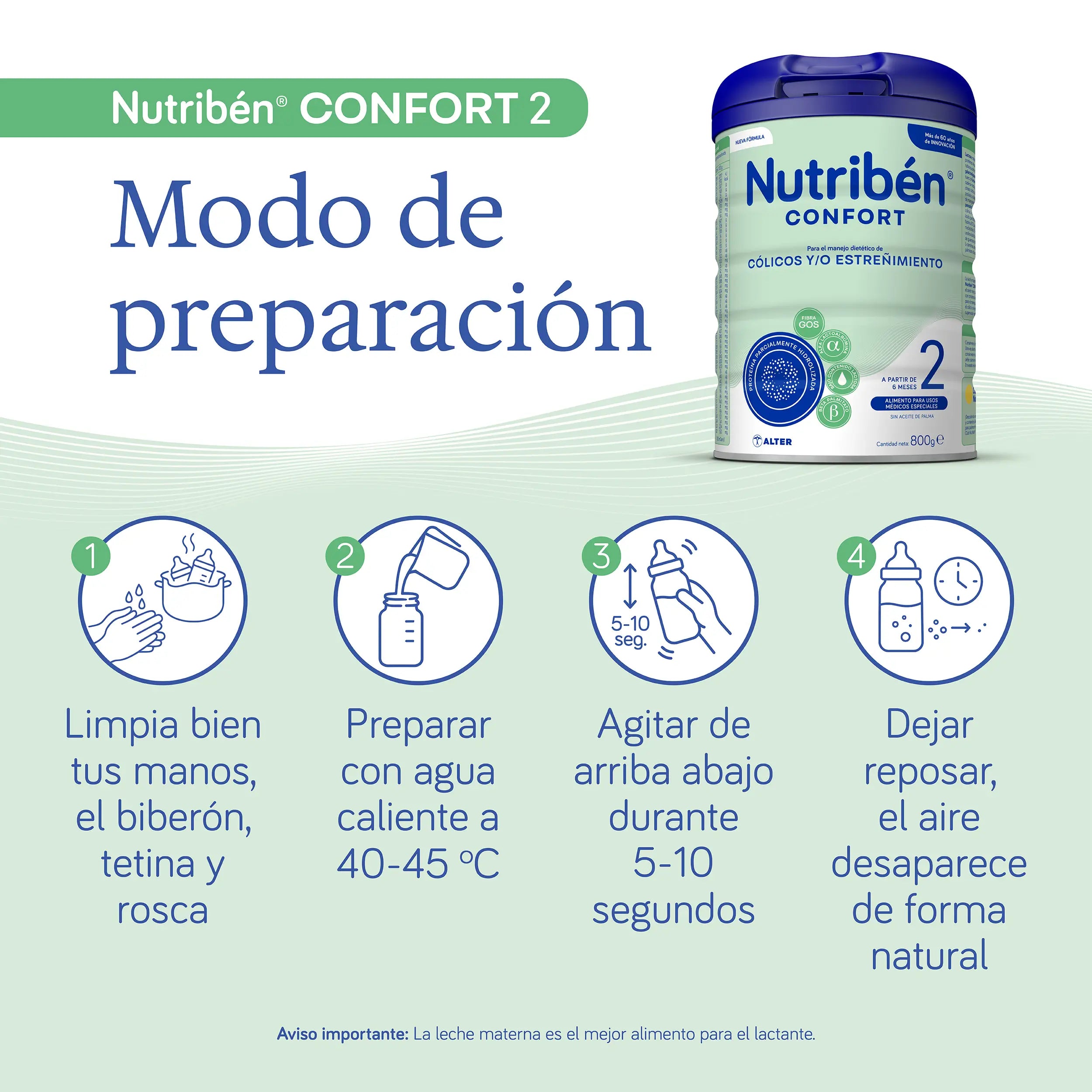Nutribén Confort 2 Milchfortsetzung, 800 g