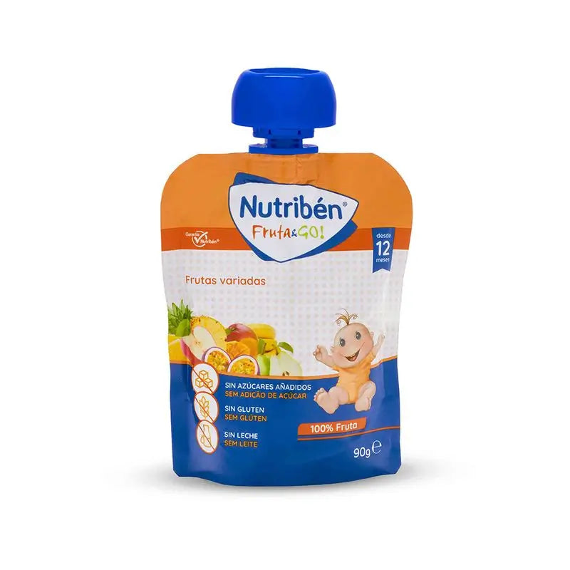 Nutriben Fruta&Go Assorted Fruits 90 g