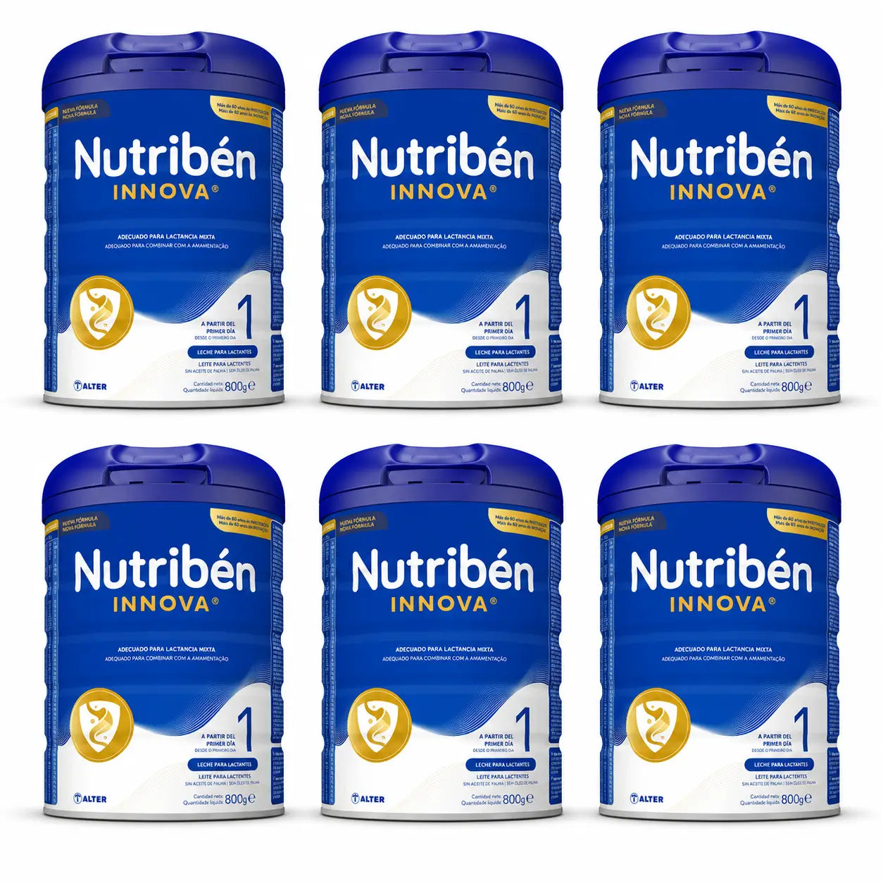 Nutribén Innova 1 Top Protein Starter Milch, 6 X 800 g