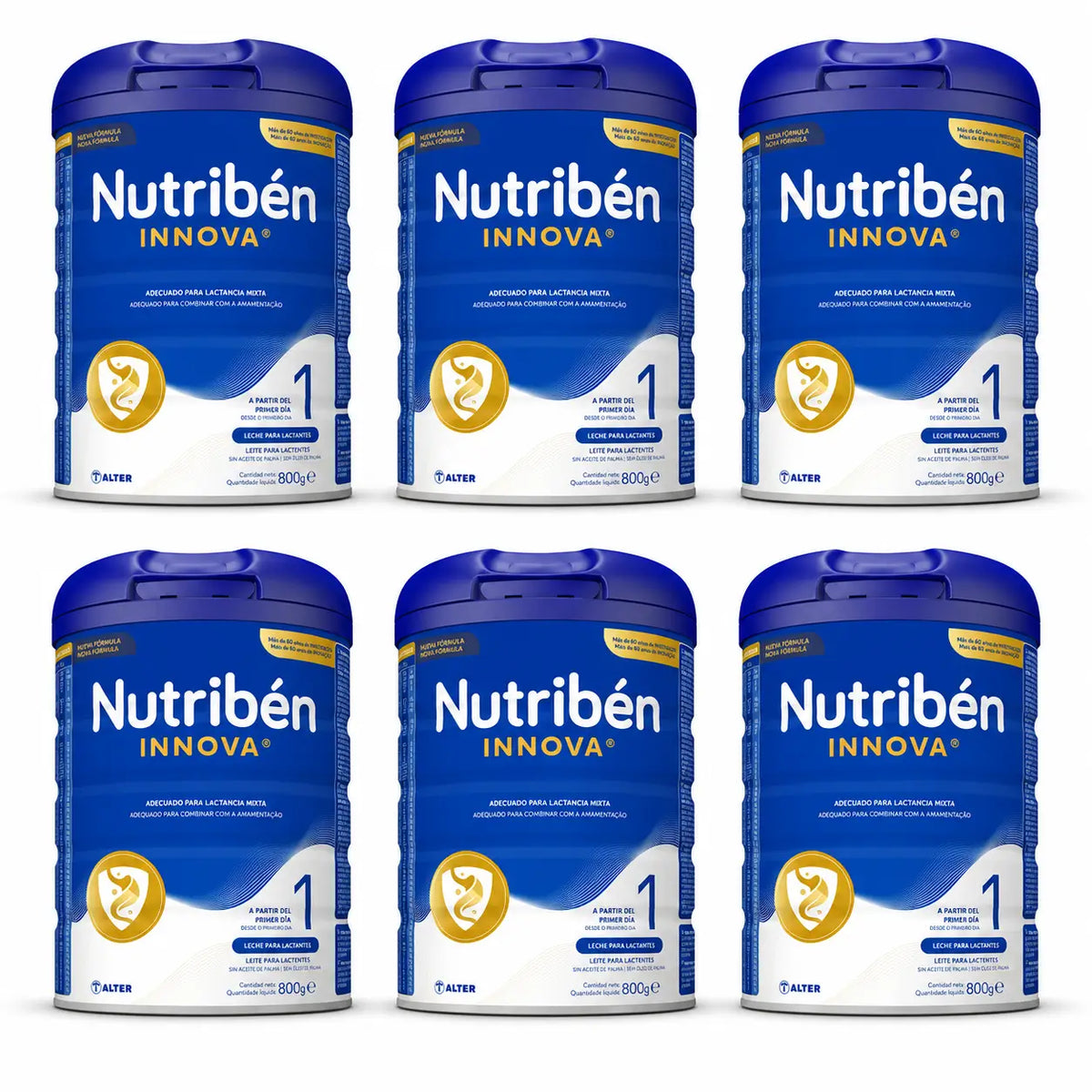 Nutribén Innova 1 Top Protein Starter Milch, 6 X 800 g