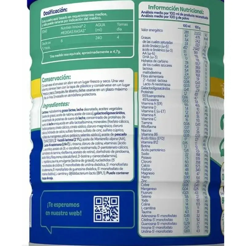 Nutribén Innova 2 Milch Fortsetzung, 12 X 800 g