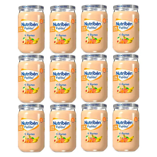 Nutriben Potito 4 Früchte , 12 x 235 Gramm