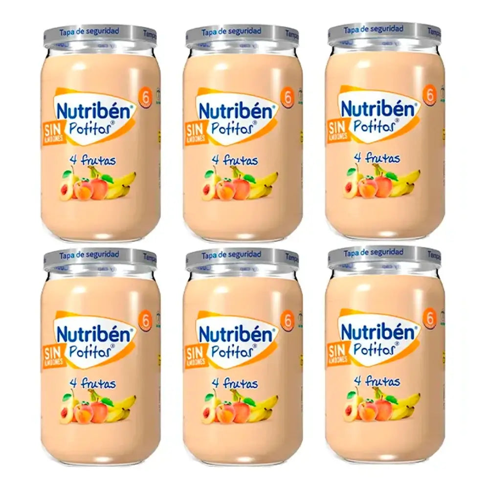Nutriben Potito 4 Früchte, 6 x 235 Gramm