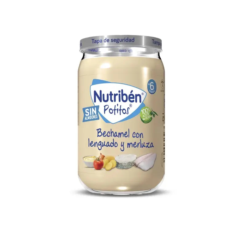Nutriben Béchamel Potito mit Seezunge und Seehecht , 235g
