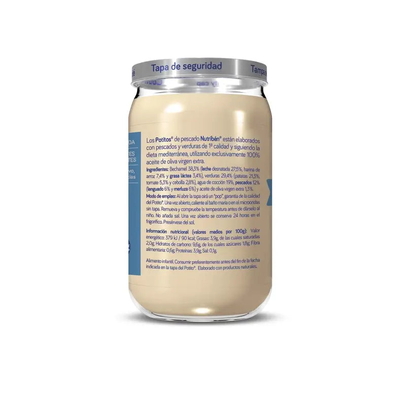 Nutriben Béchamel Potito mit Seezunge und Seehecht , 235g