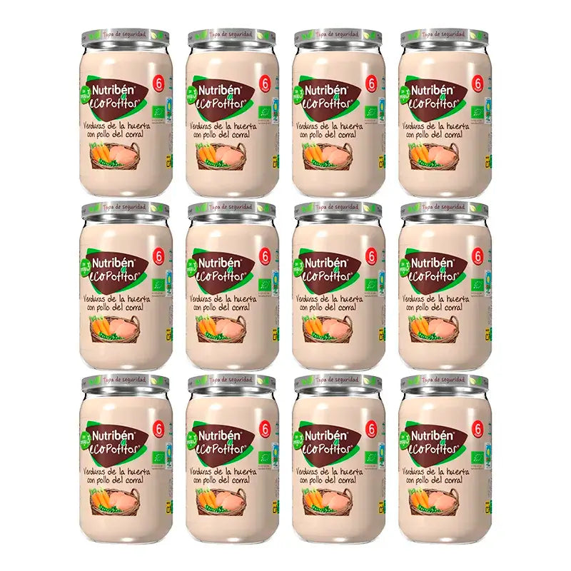 Nutriben Potito Eco Huhn und Gemüse , 12 x 235 Gramm