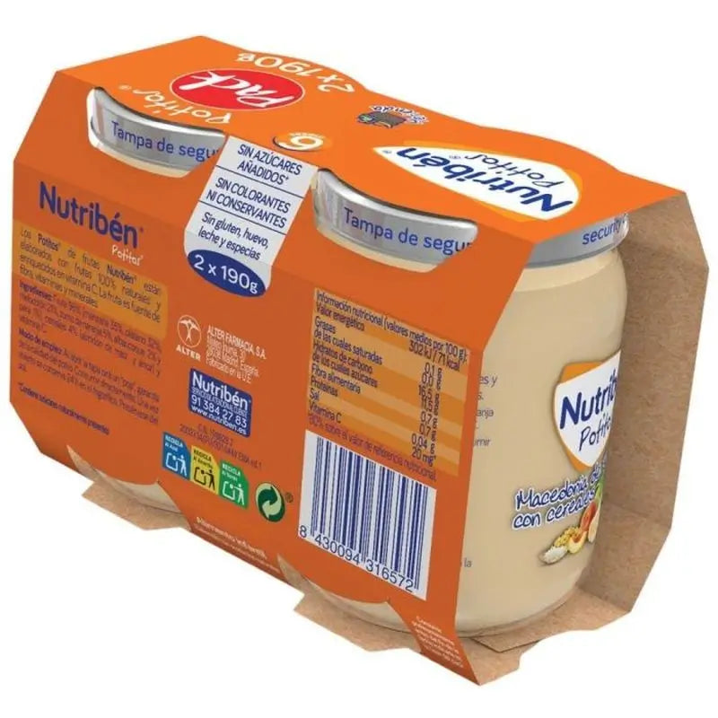 Nutriben Pack Pot Mazedonien Fruchtgetreide 2X190g