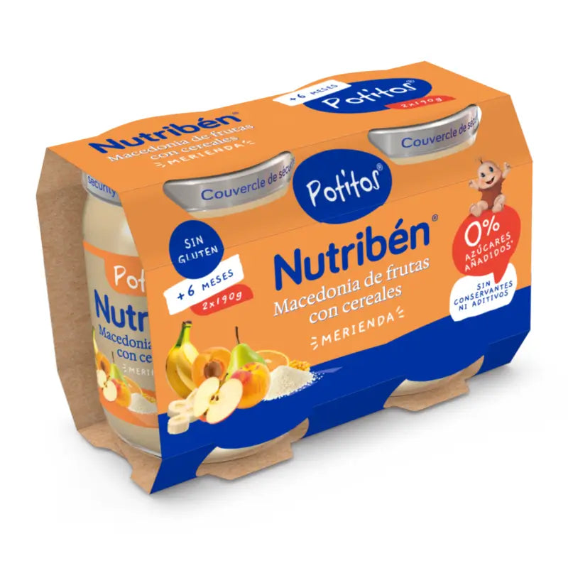 Nutriben Pack Pot Mazedonien Fruchtgetreide 2X190g