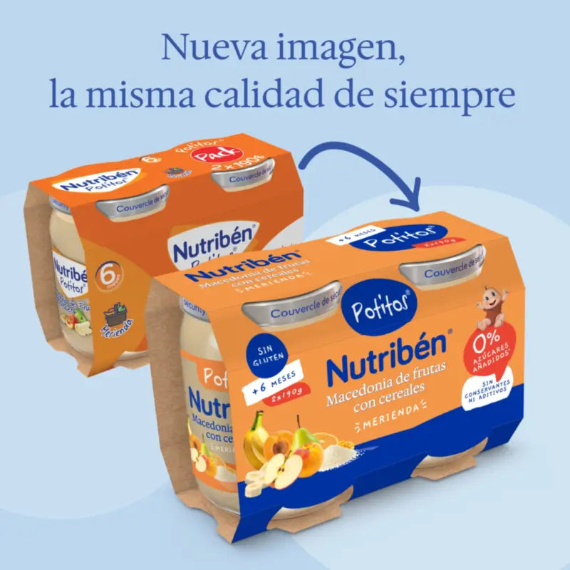 Nutriben Pack Pot Mazedonien Fruchtgetreide 2X190g