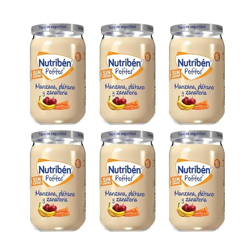 Nutriben Potito Apfel Banane & Karotte , 6 x 235 Gramm