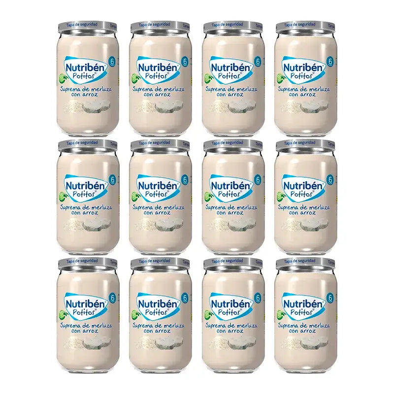 Nutriben Potito Supreme Seehecht mit Reis , 12 x 235 Gramm