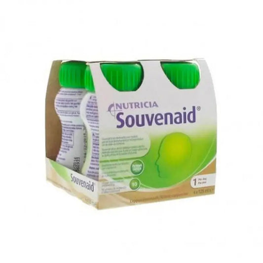 Nutricia Souvenaid Smoothies Cappuccino-Geschmack, 4 Einheiten x 125 ml