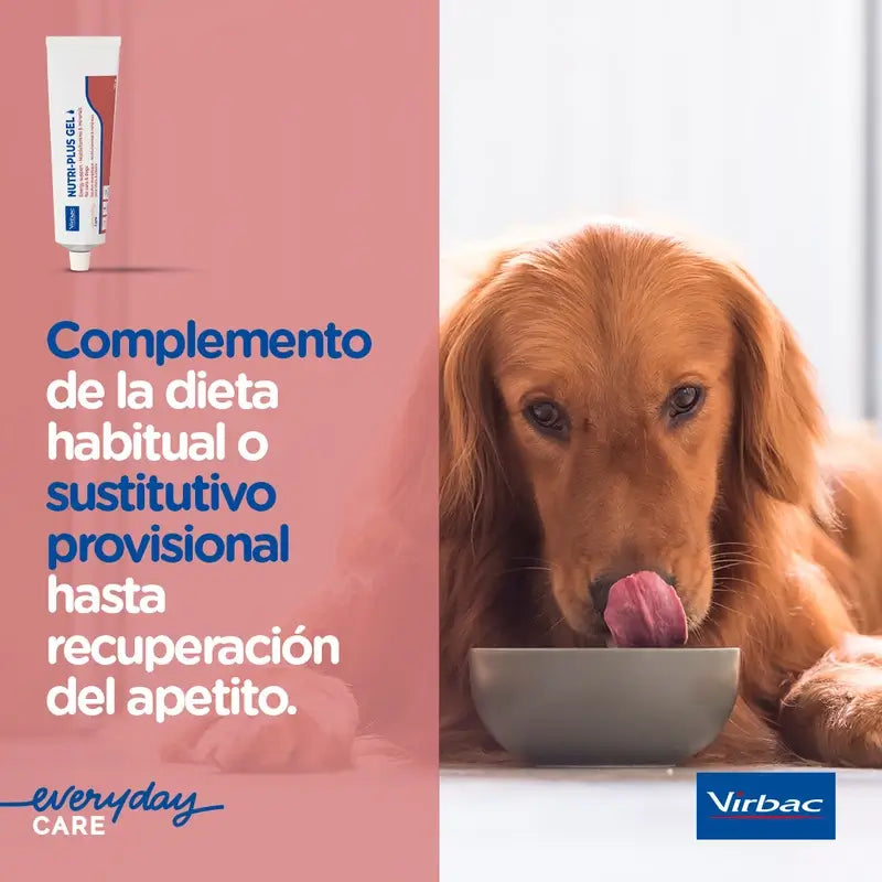 Virbac Nutriplus Gel 120 g, Ergänzungsmittel für Hunde und Katzen
