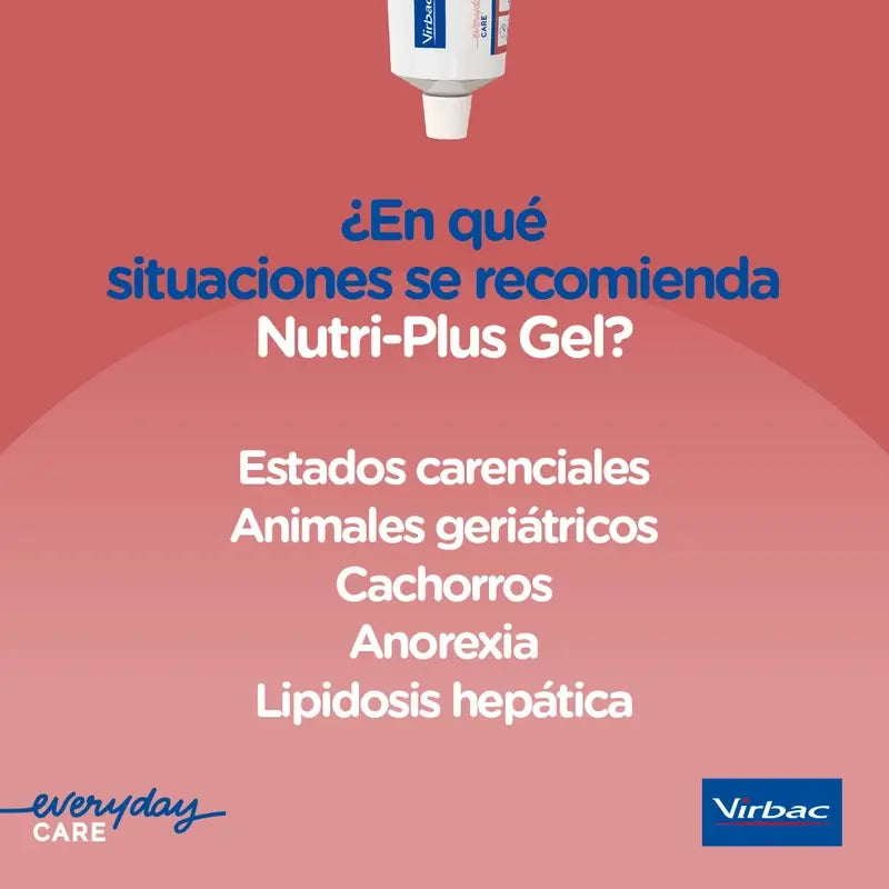 Virbac Nutriplus Gel 120 g, Ergänzungsmittel für Hunde und Katzen