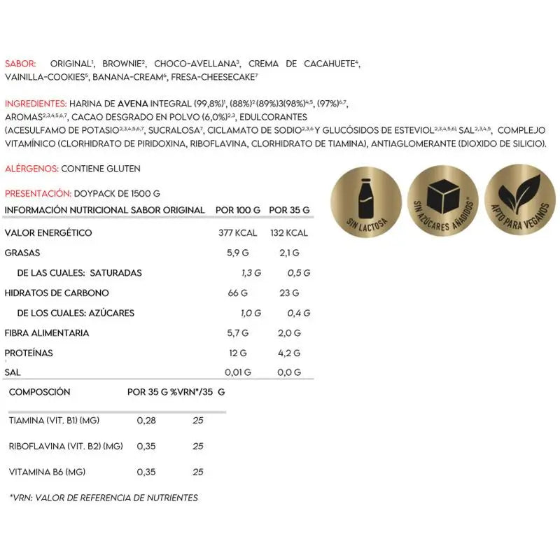 Nutrisport Foodieat Hafer Pro Haferflocken Schoko-Haselnuss 1,5Kg