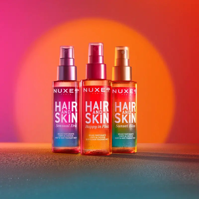 Nuxe Hair & Skin Happy In Pink Parfümierter Körper- und Haarspray, 100 ml