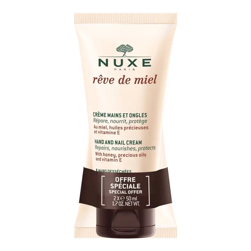 Nuxe Reve de Miel Duplo Hand- und Nagelcreme 2X50 ml
