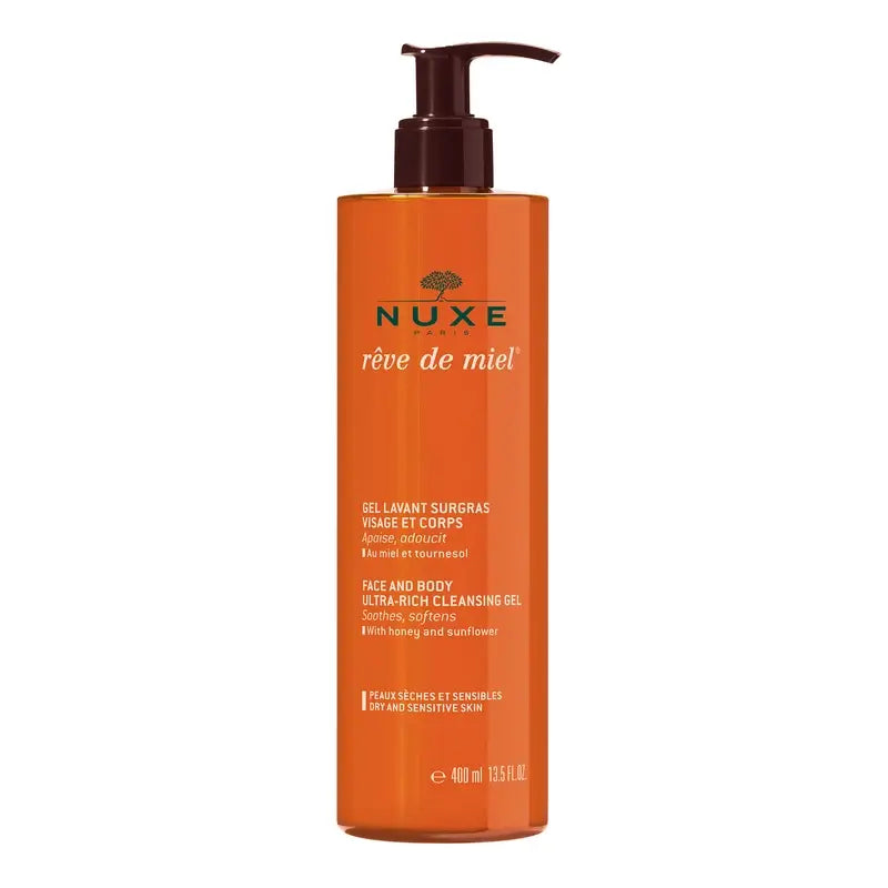 Nuxe Rêve de Miel Reinigungsgel für Gesicht und Körper 400 ml