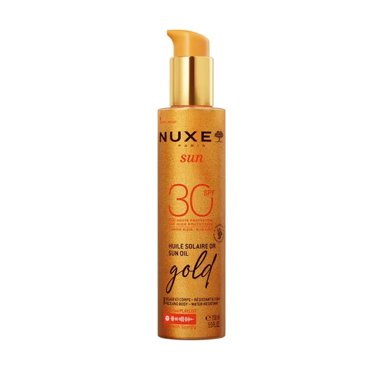 Nuxe Sun Tanning Oil Gold für Gesicht und Körper Spf30, 150 ml