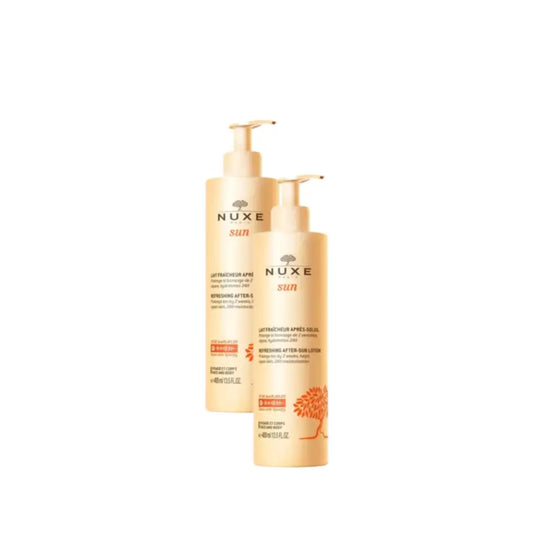 Nuxe Sun Erfrischende After-Sun-Milch für Gesicht und Körper, 2er-Pack à 400 ml