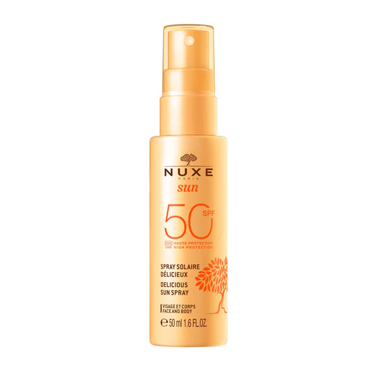 Nuxe Sun Delicious Sun Spray Gesicht & Körper Hoher Schutz Spf 50 Reiseformat