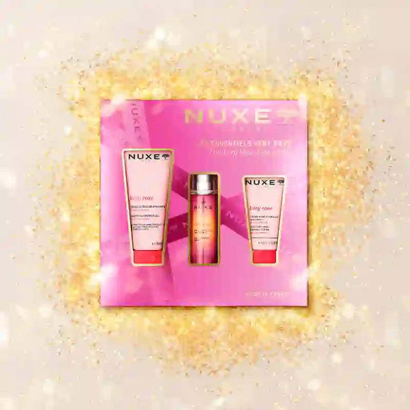 Nuxe Very Rose Geschenkbox Very Rose Reinigungsgel + Handcreme + Parfümiertes Eau de Toilette