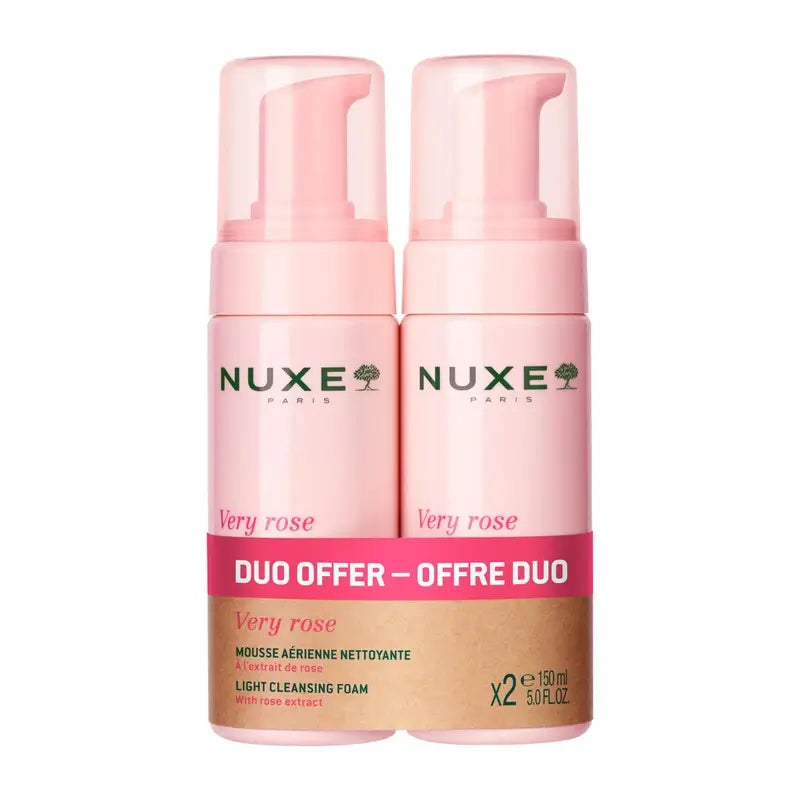 Nuxe Very Rose Sanfter Reinigungsschaum 2X150Ml