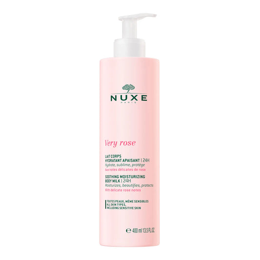 Nuxe Very Rose - Beruhigende, feuchtigkeitsspendende Körpermilch 24 H* | Nuxe